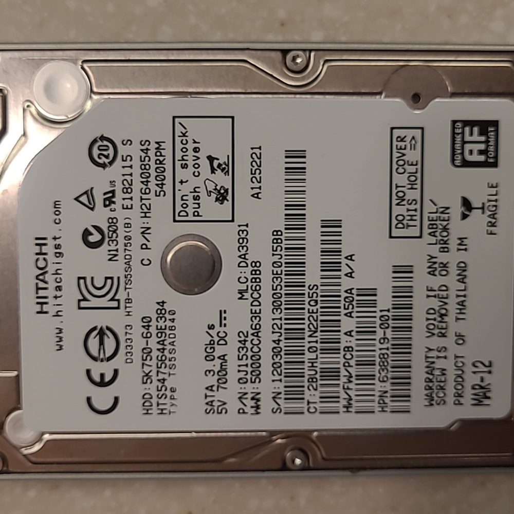 HP Hard Drive